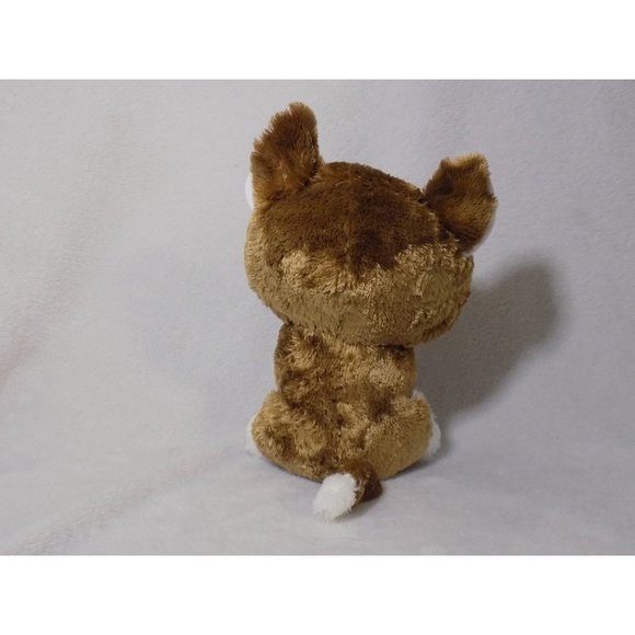 TY BEANIE BOOS SMOOTCHES 6" PLUSH PUPPY DOG W/ RED PUFF HEART BLUE GLITTER EYES - Picture 3 of 4